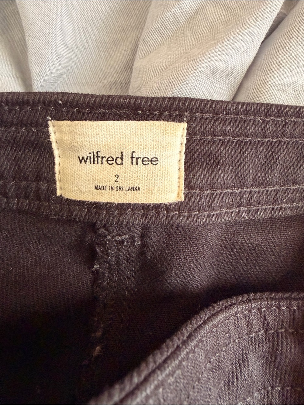 Aritzia Wilfred Free Black Utility High Waisted Wide Leg Pant - Picture 7 of 9